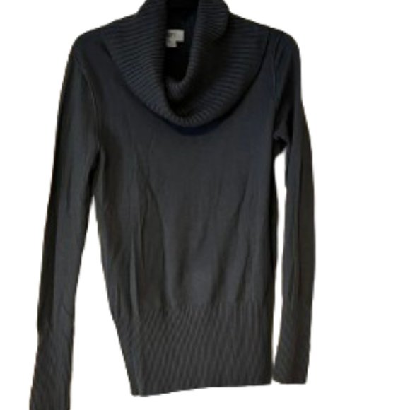 Loft Slate Blue Cowlneck Long Sleeve Sweater - Medium - Picture 1 of 5